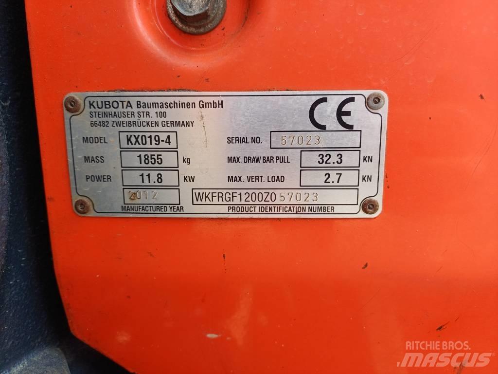 Kubota KX 019-4 Mini bageri <7t