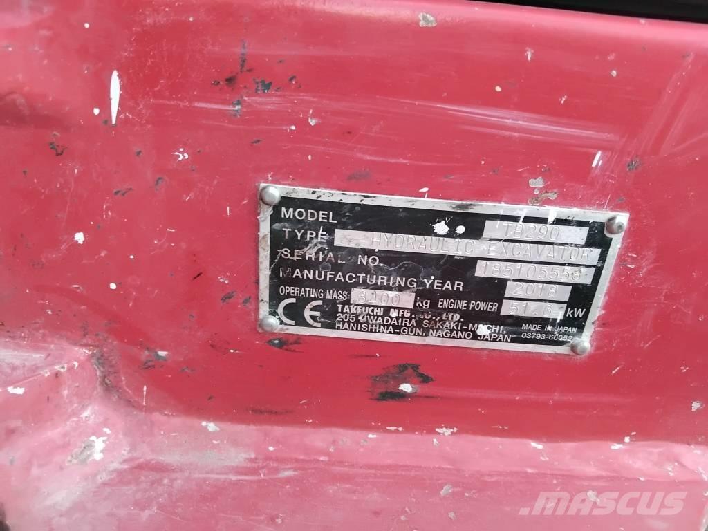 Takeuchi TB290 Mini bageri <7t