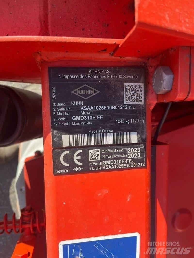 Kuhn GMD 310F Uređaji za kosilice