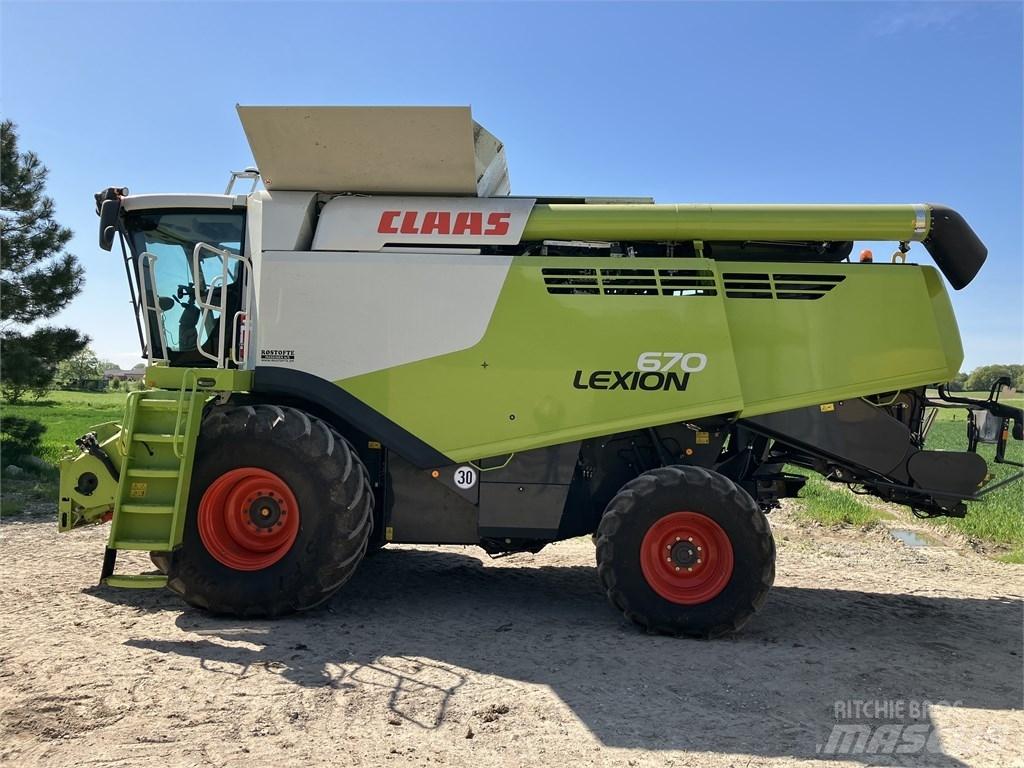 CLAAS Lexion 670 Kombajni