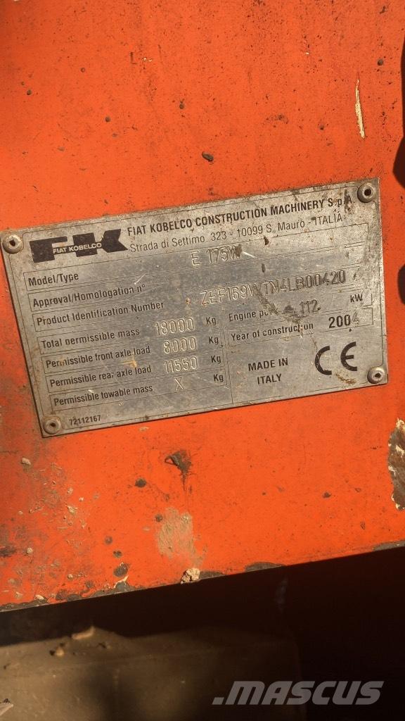 Fiat-Kobelco E 175 W Bageri na kotačima