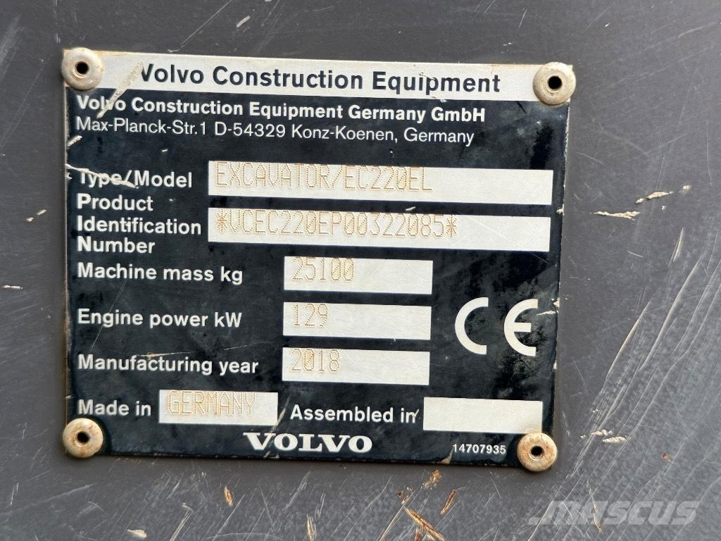 Volvo EC 220 EL Bageri gusjeničari