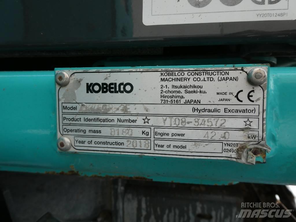 Kobelco SK 75 SR-3E Midi bageri 7t – 12t
