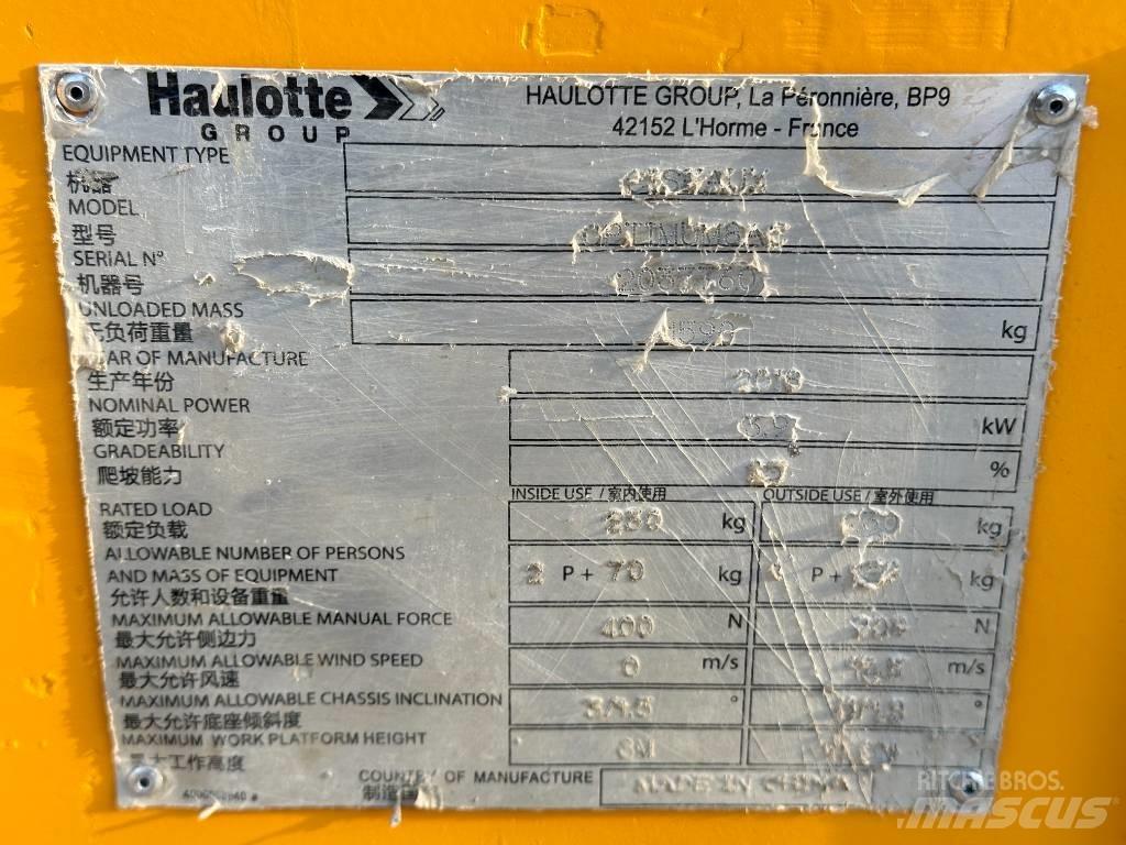 Haulotte OPTIMUM 8 Škaraste platforme