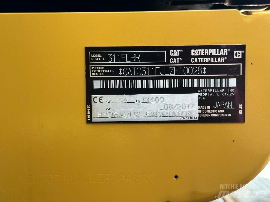 CAT 311 F LRR Bageri gusjeničari