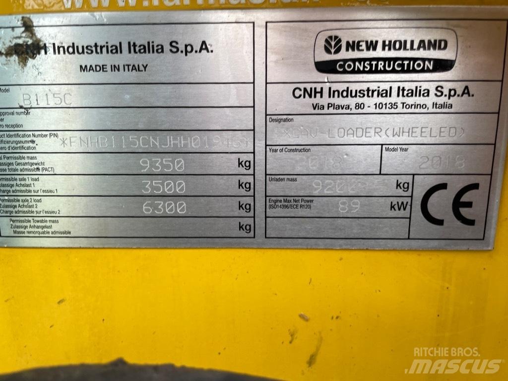 New Holland B115C Utovarni rovokopači
