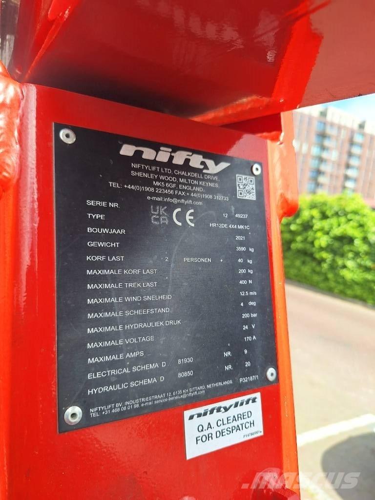 Niftylift HR 12 D E Zglobne podizne platforme