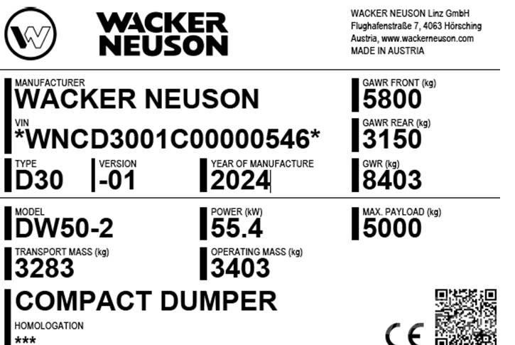 Wacker Neuson DW50-2 Demperi za gradilišta