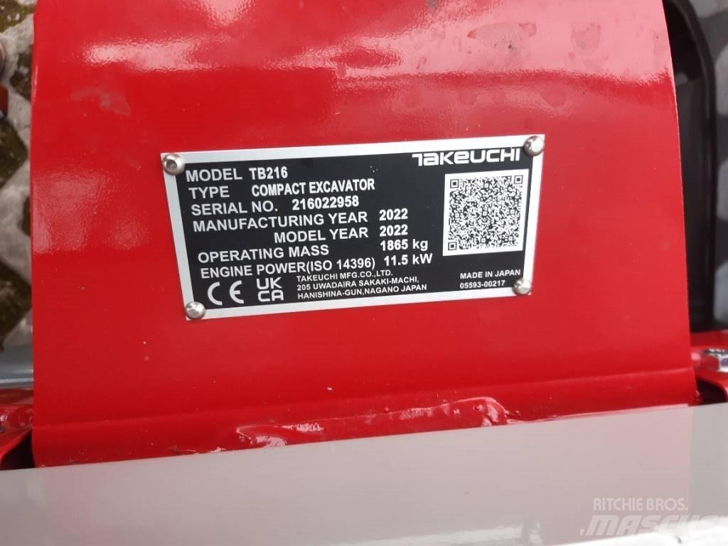Takeuchi TB216 V2 Mini bageri <7t