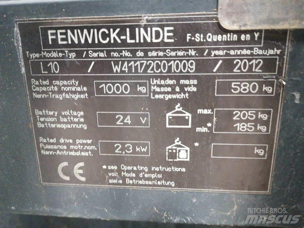 Linde L10 Ručni električni viličar