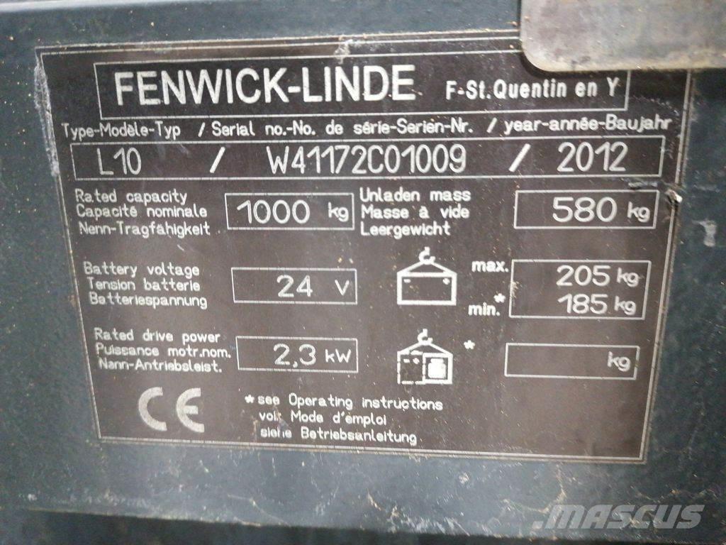 Linde L10 Ručni električni viličar