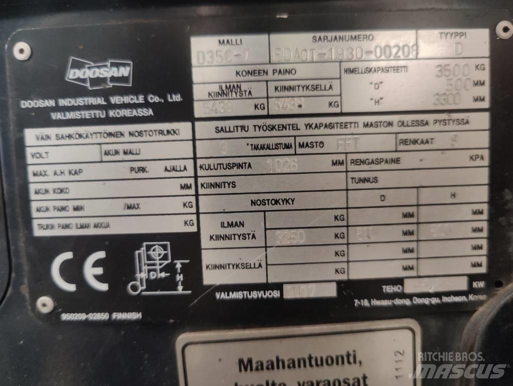 Doosan D 35 C-7 Dizelski viličari