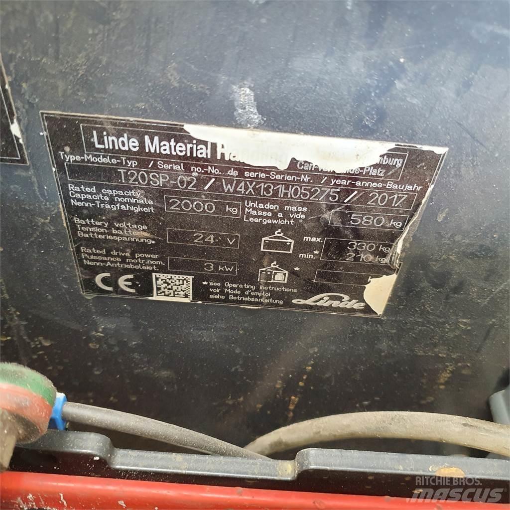 Linde T20SP kurz Nisko podizni električni viličar