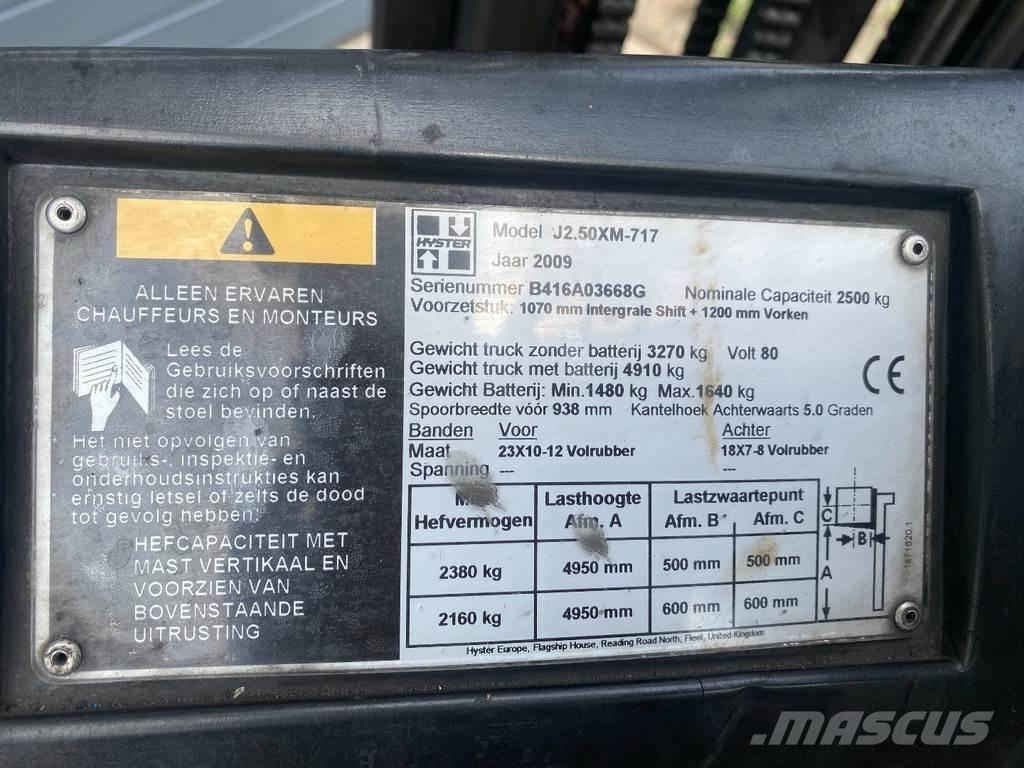 Hyster J2.50XM Električni viličari