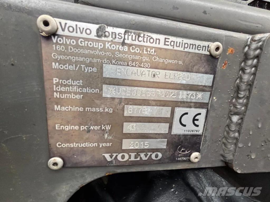 Volvo ECR88D Mini bageri <7t
