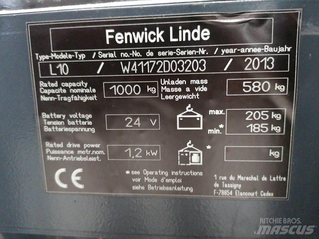 Linde L10 Ručni električni viličar