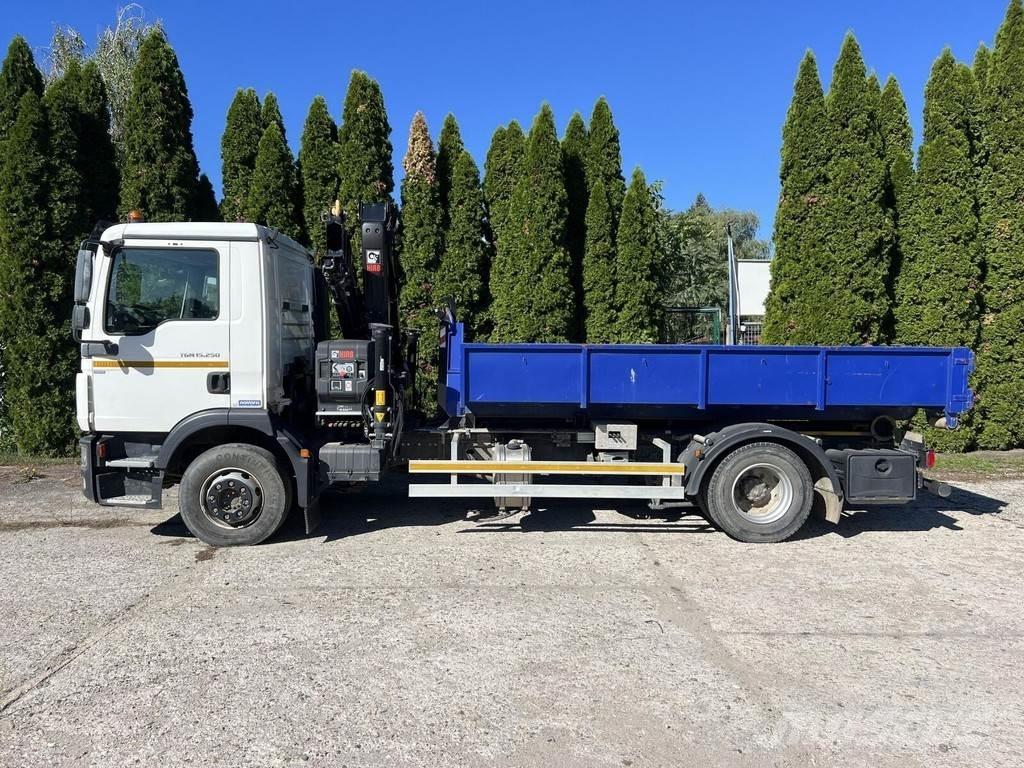 MAN TGM 15.250 Rol kiper kamioni s kukama za dizanje