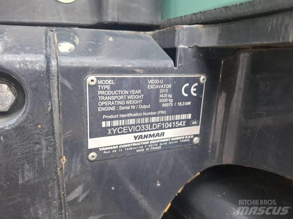 Yanmar Vio 33 U Mini bageri <7t