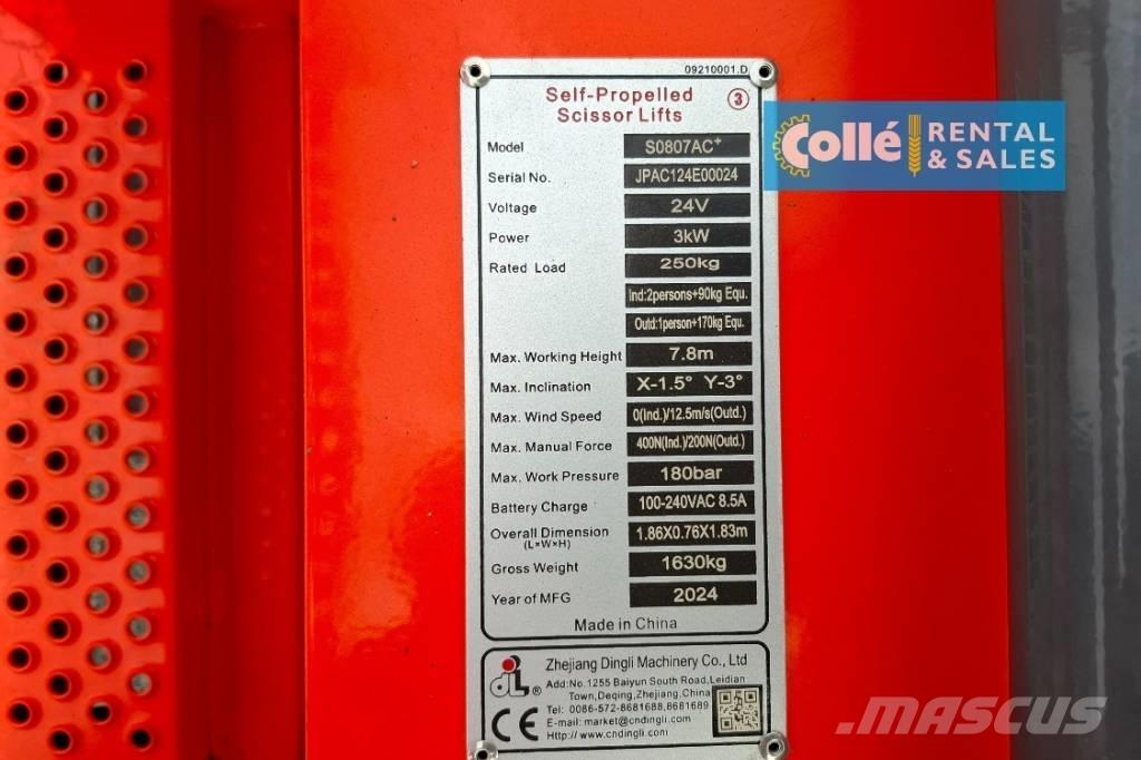 Dingli S0807AC+ | 2025 Škaraste platforme
