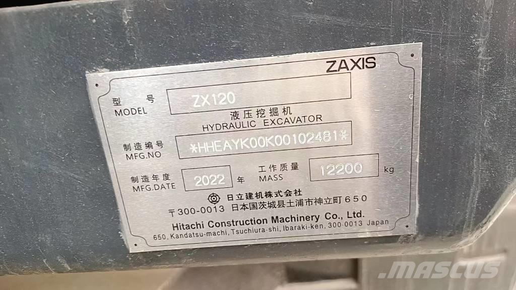 Hitachi ZX 120-6 Mini bageri <7t