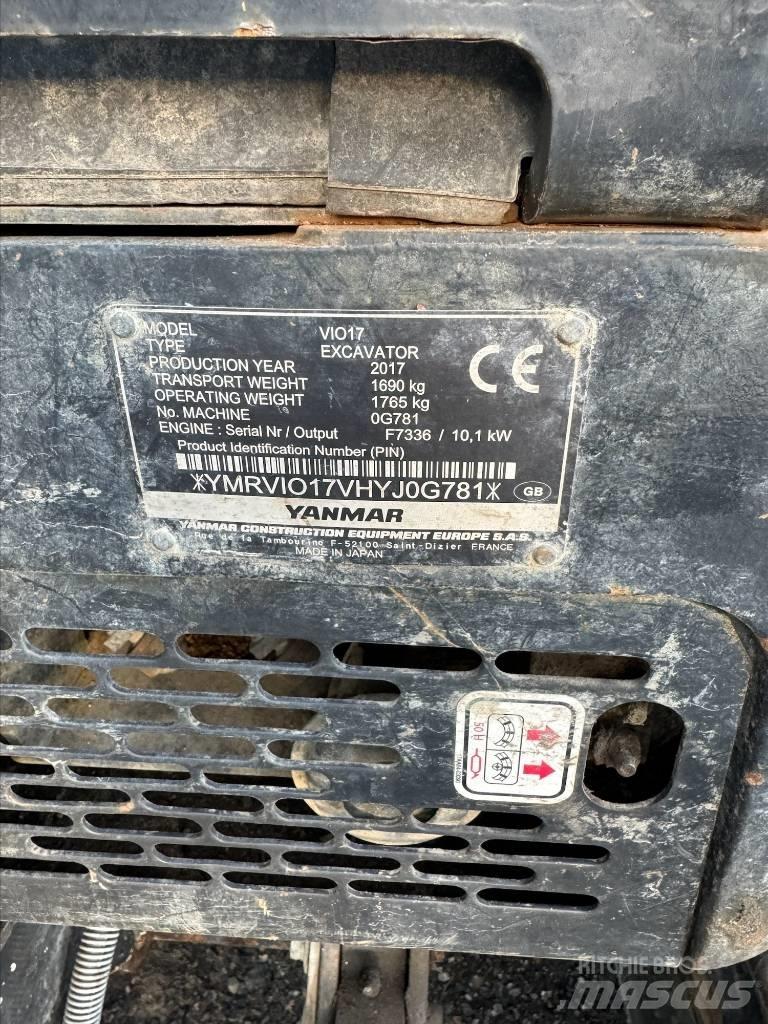 Yanmar Vio 17 Mini bageri <7t