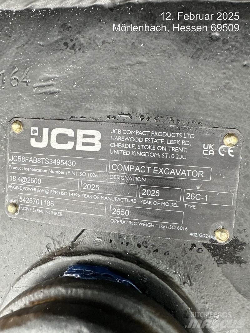 JCB 26C-1 Mini bageri <7t