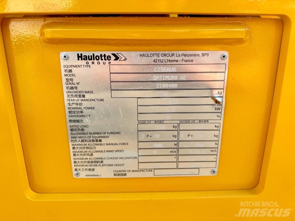Haulotte OPTIMUM 8 Škaraste platforme