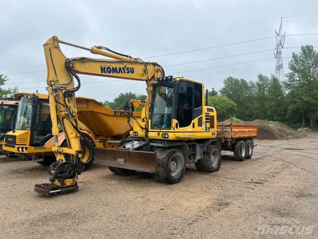 Komatsu PW 148 Bageri na kotačima