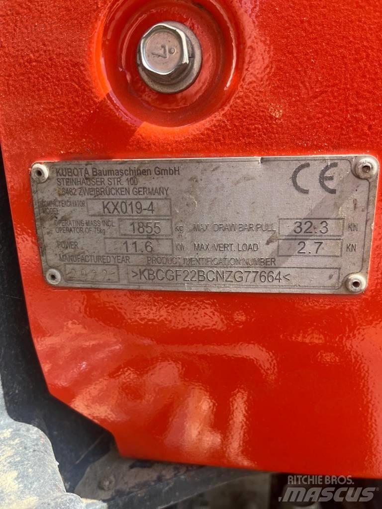Kubota KX 019-4 Mini bageri <7t