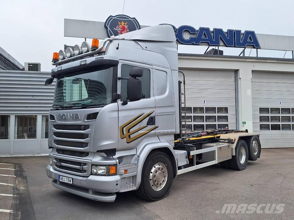Scania R 580 LB Rol kiper kamioni s kukama za dizanje