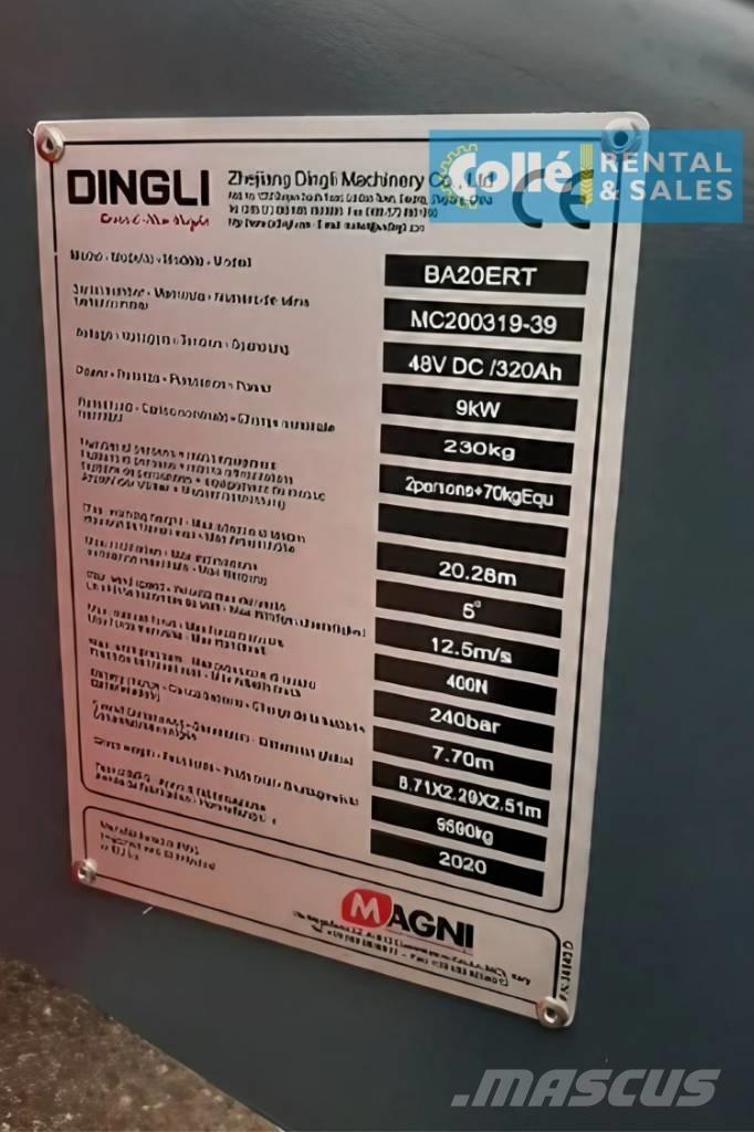 Magni BA20ERT | 2020 Zglobne podizne platforme