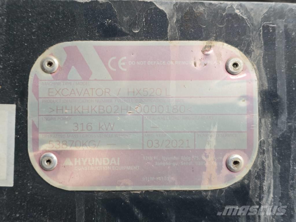 Hyundai HX 520 L Bageri gusjeničari