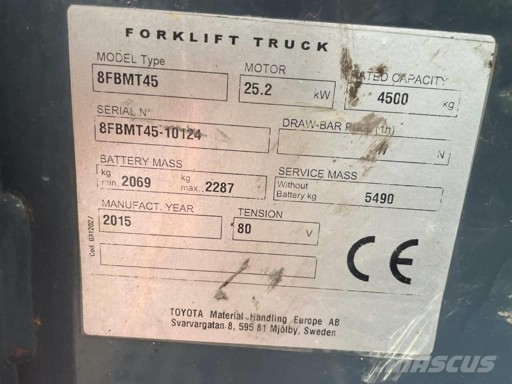 Toyota 8 FBMT 45 Električni viličari
