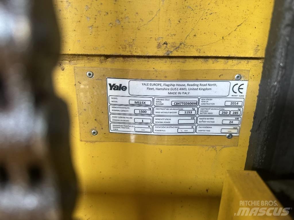 Yale ms15x Ručni električni viličar