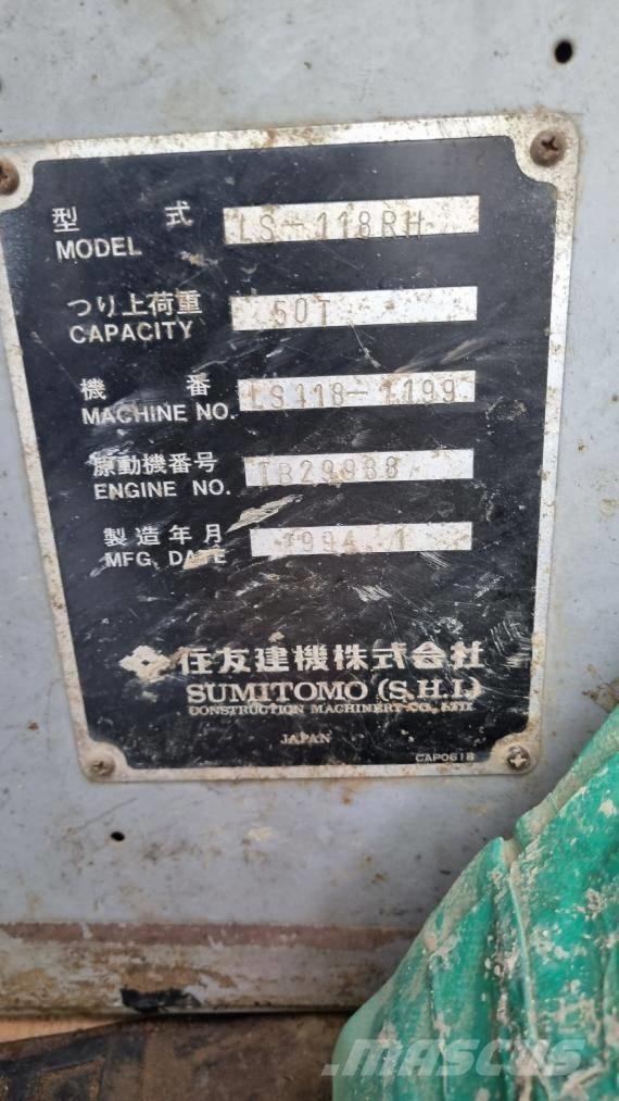 Sumitomo LS118RH5 Kranovi sa gusjenicama