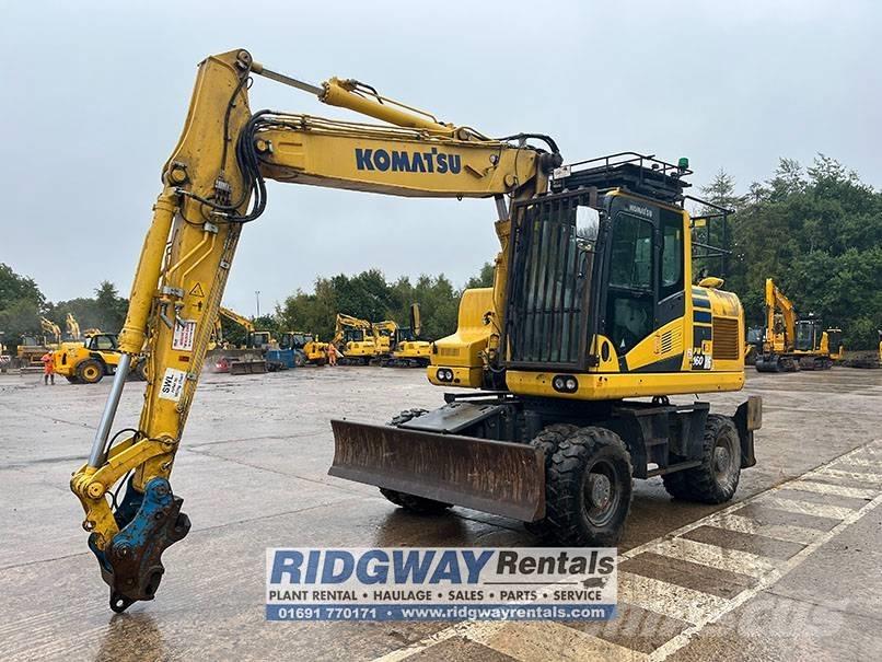 Komatsu PW 160 Bageri na kotačima