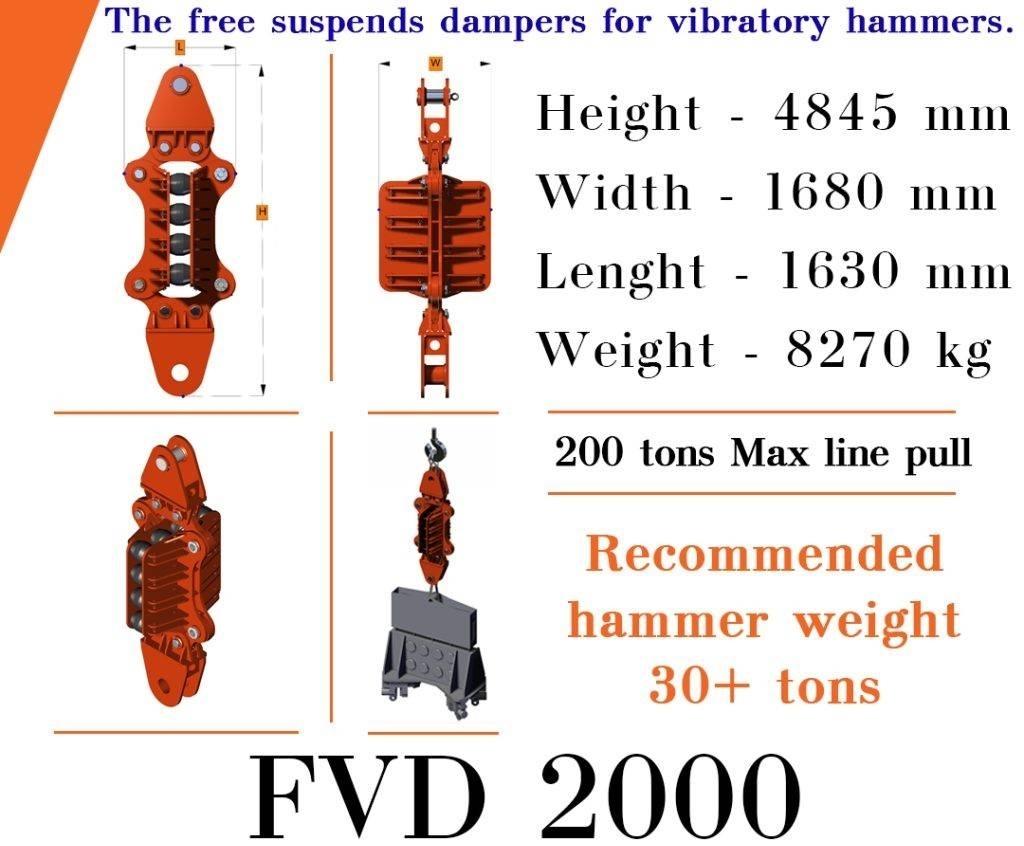  Finaros FVD 2000 Hidraulični čekići za nabijanje stupova