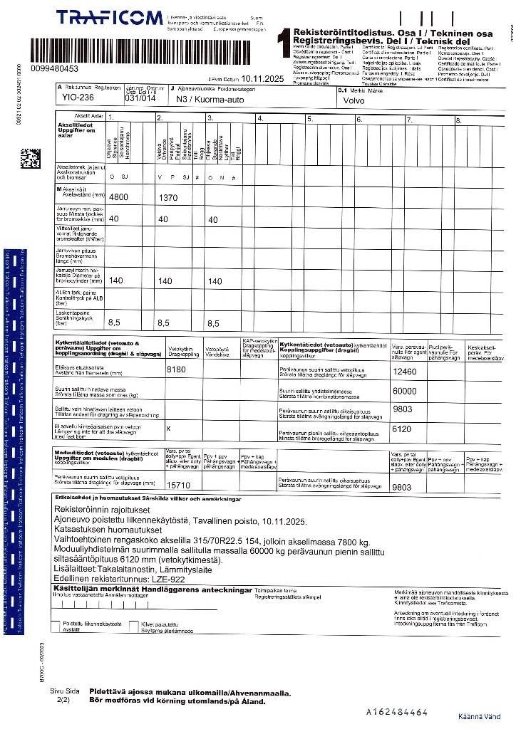 Volvo FH 13 Sanduk kamioni
