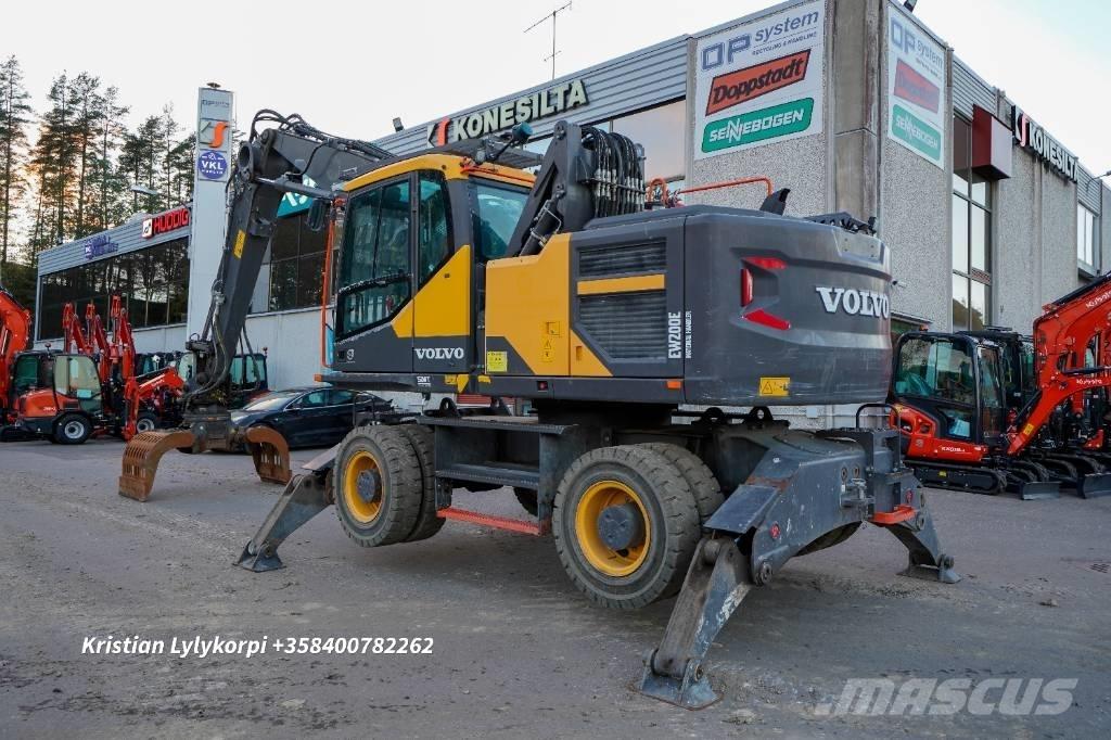 Volvo EW 200 E MH Bageri za manipuliranje materijalom / otpadom