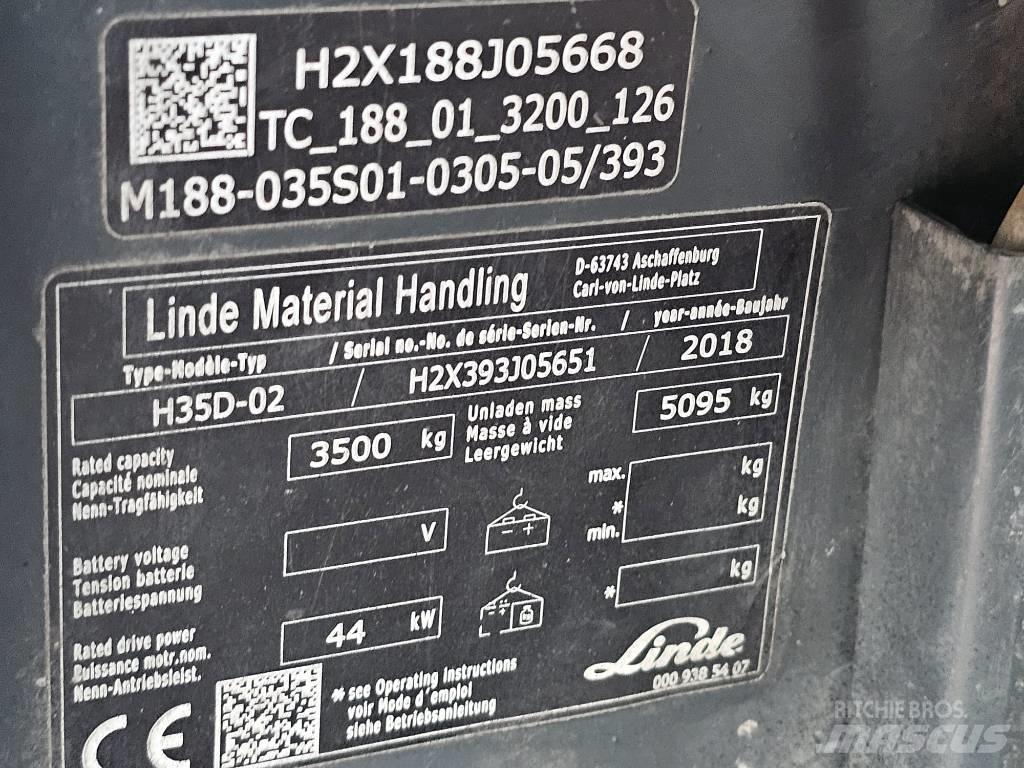 Linde H35D-02 Dizelski viličari