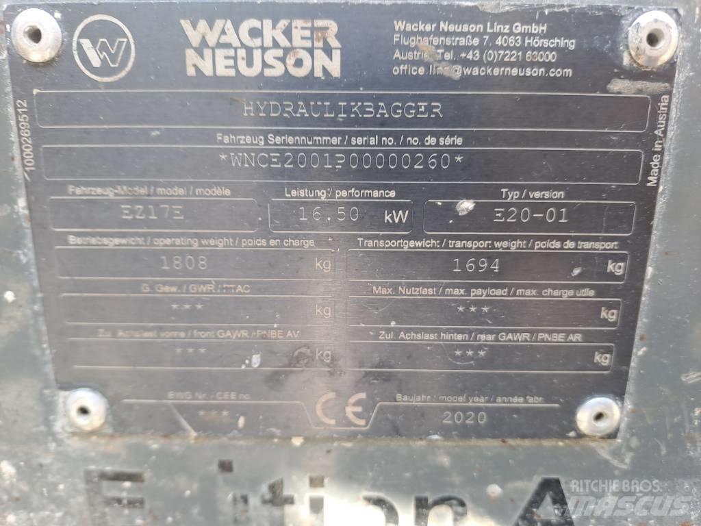 Wacker Neuson EZ17e Bageri gusjeničari