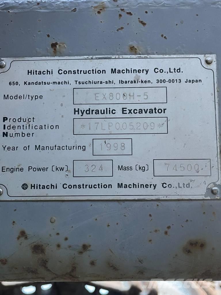 Hitachi EX 800 H-5 Bageri gusjeničari