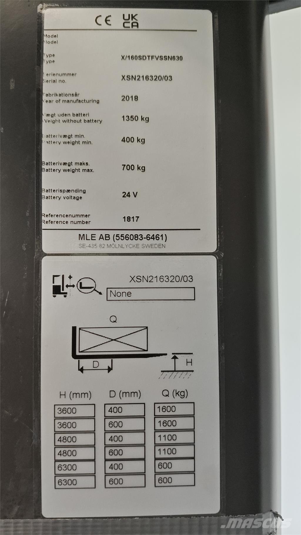 Atlet XSN160E Samopogonski ručni viličari
