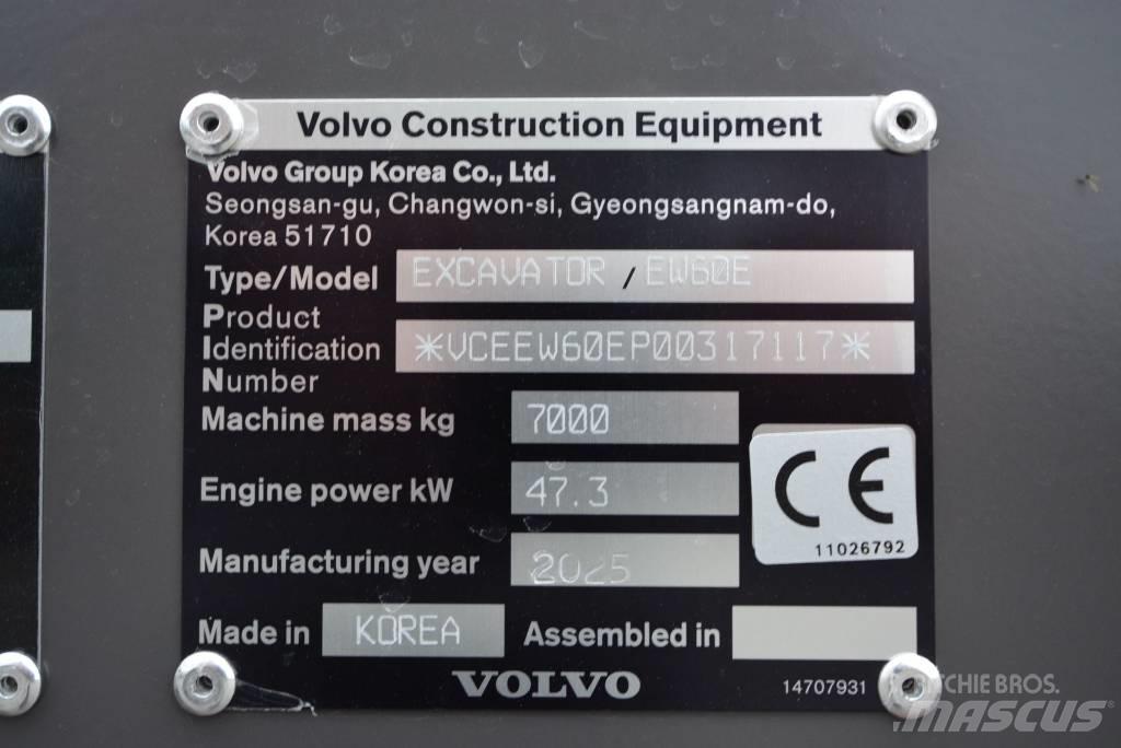 Volvo EW 60 E Mini bageri <7t