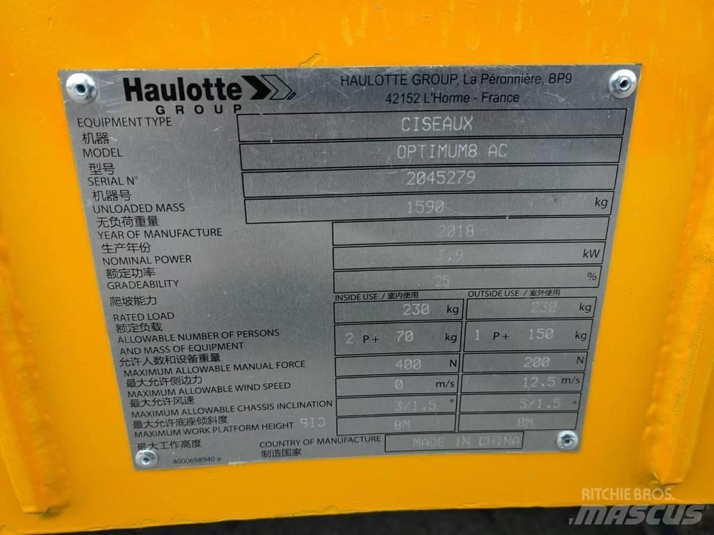 Haulotte OPTIMUM 8 Škaraste platforme