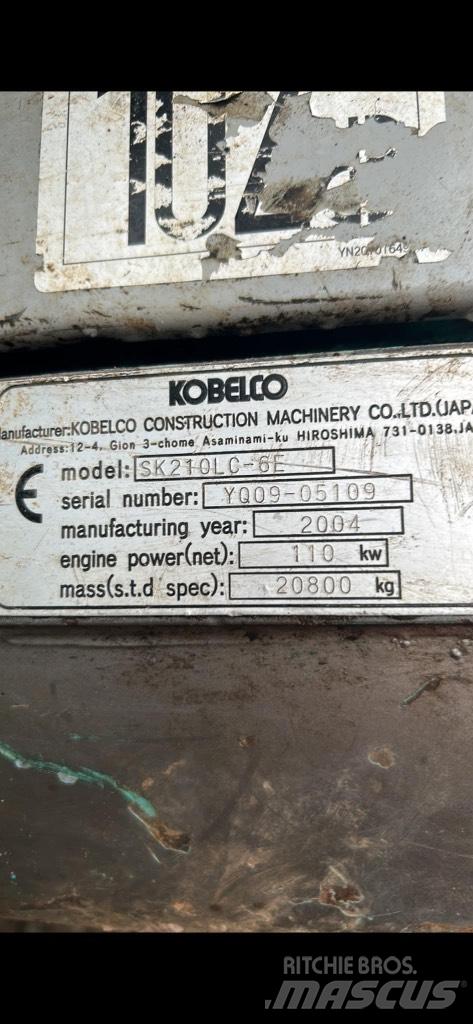 Kobelco SK210 lc Bageri gusjeničari