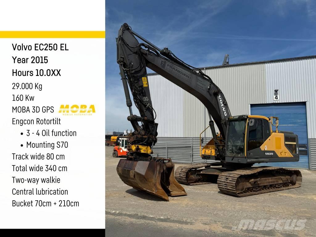 Volvo EC 250 EL Bageri gusjeničari