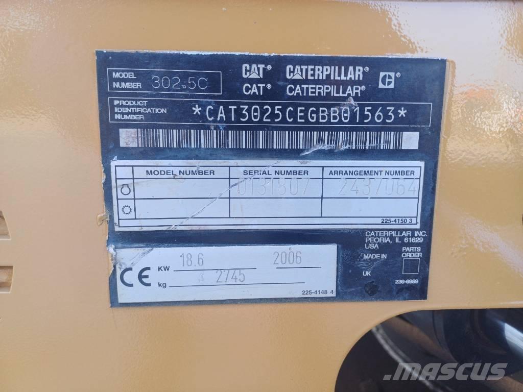 CAT 302.5 Mini bageri <7t