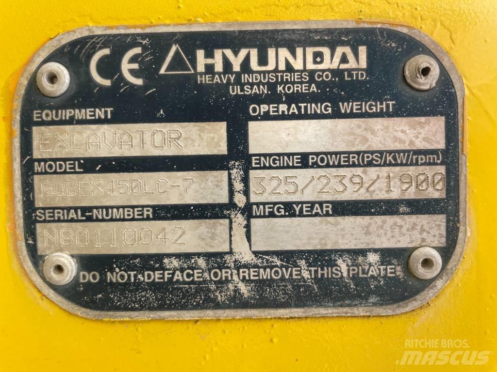 Hyundai R 450 LC-7 Bageri gusjeničari