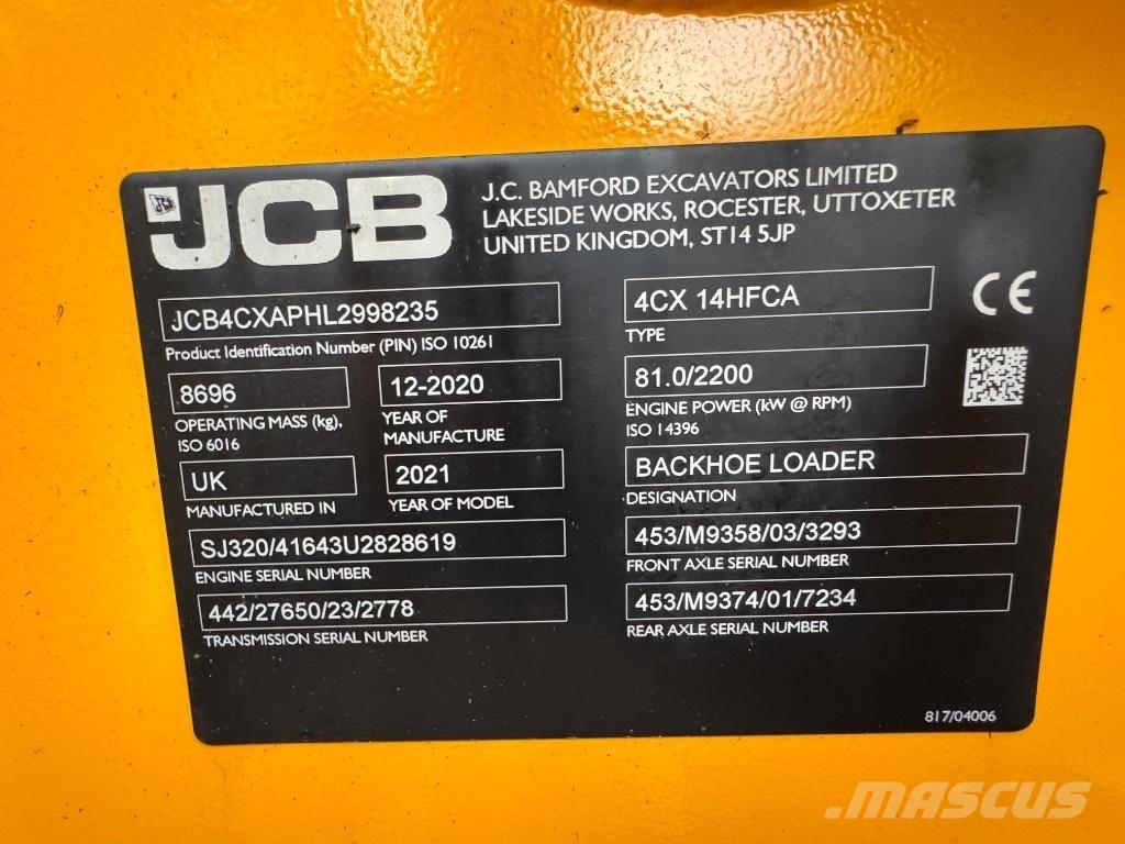 JCB 4 CX 14 Utovarni rovokopači